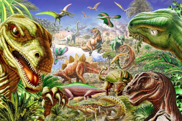 Adrian Chesterman's Dinosaur's World Wall Mural