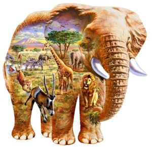 Adrian Chesterman's Jungle in an Elephant Wall Mural