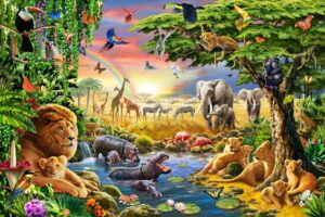 Adrian Chesterman's Waterhole Wall Mural