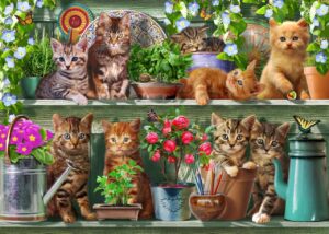 Adrian Chesterman's Kitchen Cats Wall Mural