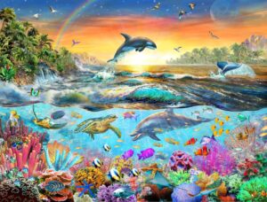 Adrian Chesterman's Tropical Paradise Wall Mural