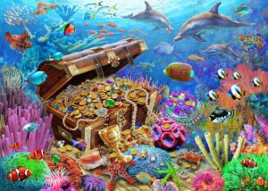 Adrian Chesterman's Undersea Treasure Wall Mural