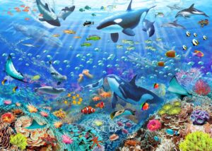 Adrian Chesterman's Underwater Scene Wall Mural