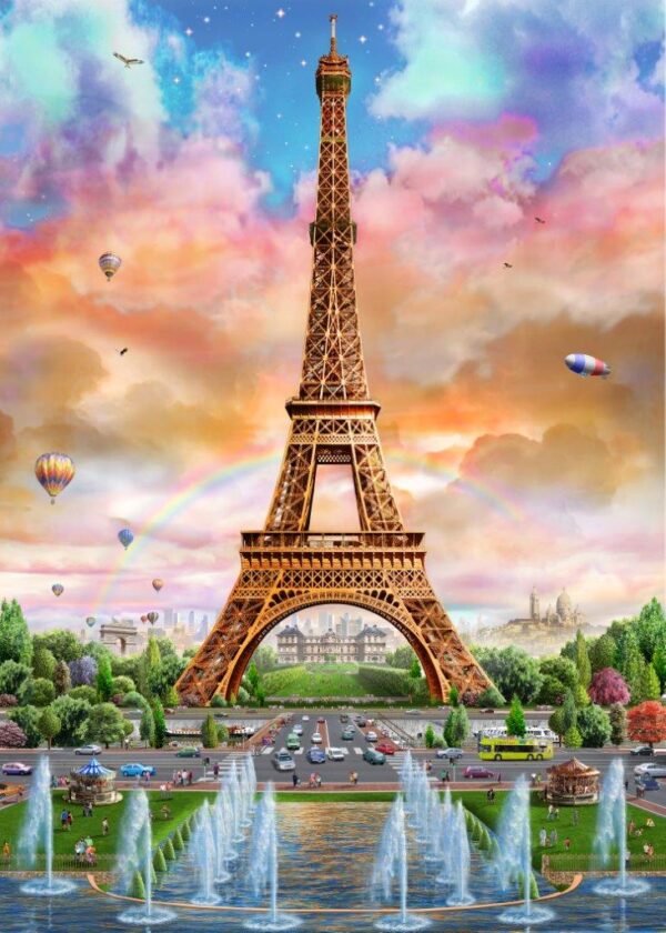 Adrian Chesterman's Eiffel Tower Wall Mural - I