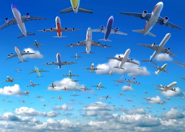 Adrian Chesterman's Crowded Sky Wall Mural