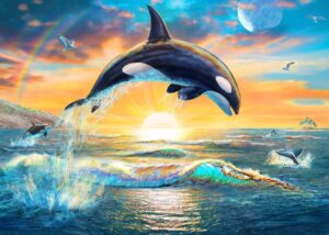 Adrian Chesterman's Orca Dawn Wall Mural