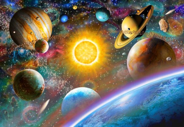 Adrian Chesterman's Solar System Wall Mural