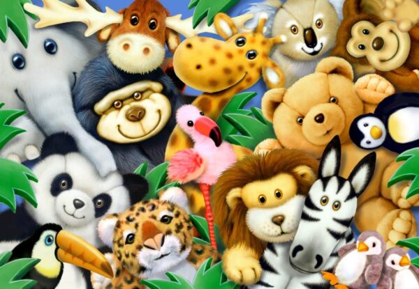 Howard Robinson's Animal Softies Wall Mural