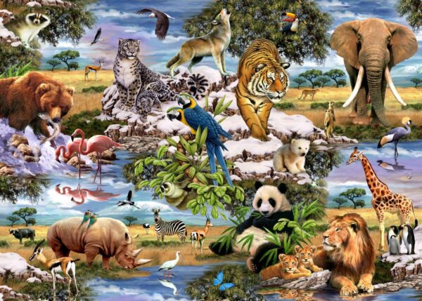 Howard Robinson's Worlds Wildlife Wall Mural