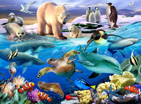 Howard Robinson's Oceans of Life Wall Mural