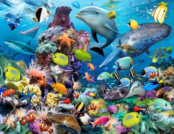 Howard Robinson's Ocean Life Wall Mural