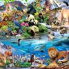 Howard Robinson's Wonders of the World Wall Mural