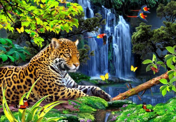 Howard Robinson's Jaguar Jungle Wall Mural