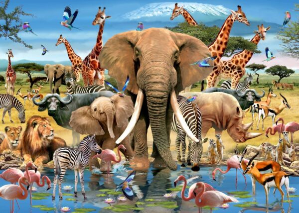 Howard Robinson's African Wild Life Wall Mural
