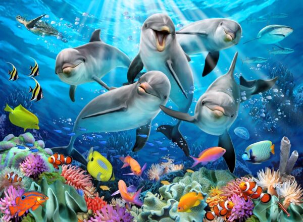 Howard Robinson's Dolphin Delight Wall Mural