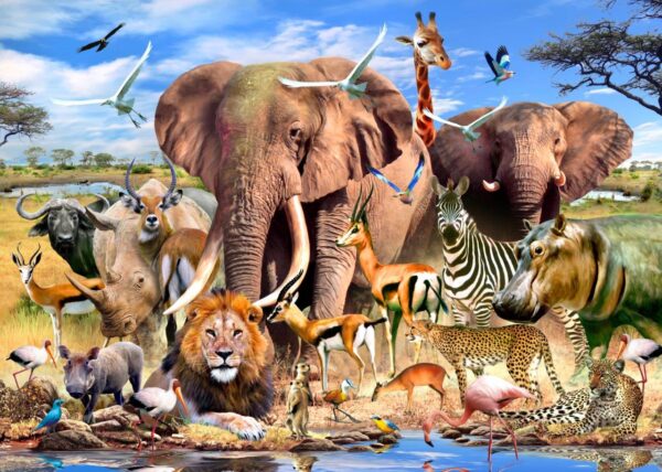 Howard Robinson's African Plains Wall Mural