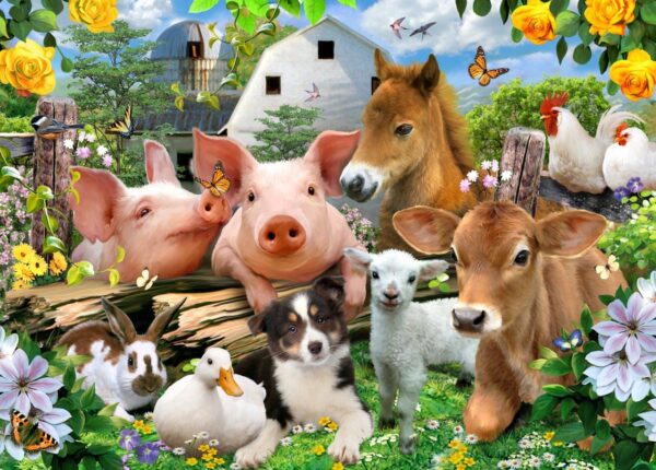 Howard Robinson's Farm Friends Wall Mural