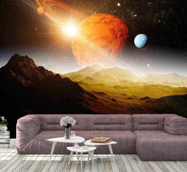 A Great View of Planet Saturn Wall Mural