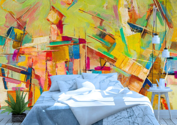 Oil Painting, Colorful, Abstract, Wall mural
