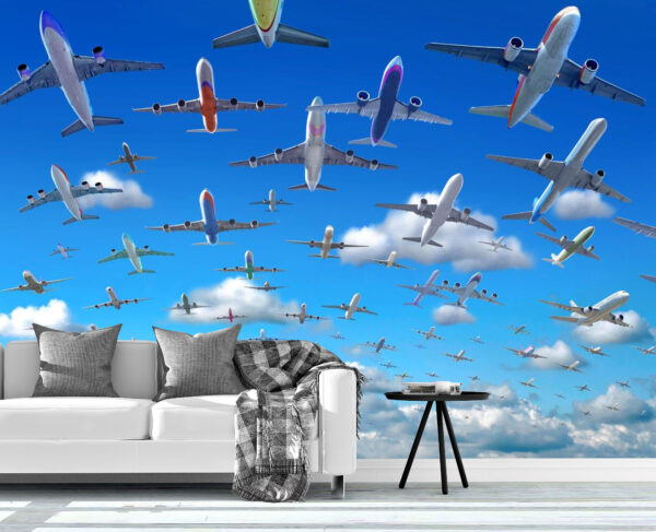 Adrian Chesterman's Crowded Sky Wall Mural