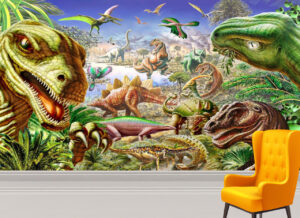 Adrian Chesterman's Dinosaur's World Wall Mural