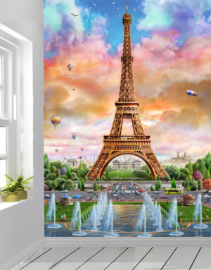 Eiffel Tower, France, Portrait, Mural Ideas