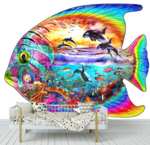 Adrian Chesterman's Fish Puzzle Wall Mural