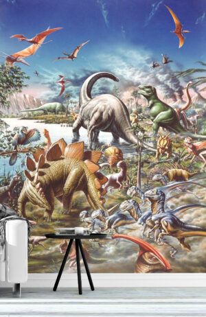 Adrian Chesterman's Jurassic Kingdom Wall Mural