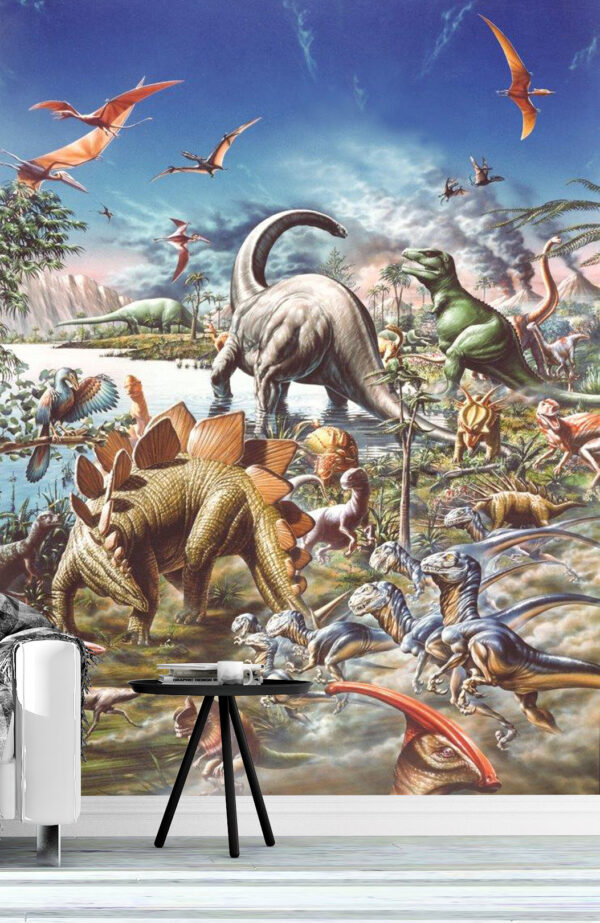 Adrian Chesterman's Jurassic Kingdom Wall Mural