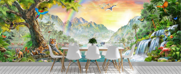 Adrian Chesterman's Land and Water Utopia Wall Mural-2 - Image 2