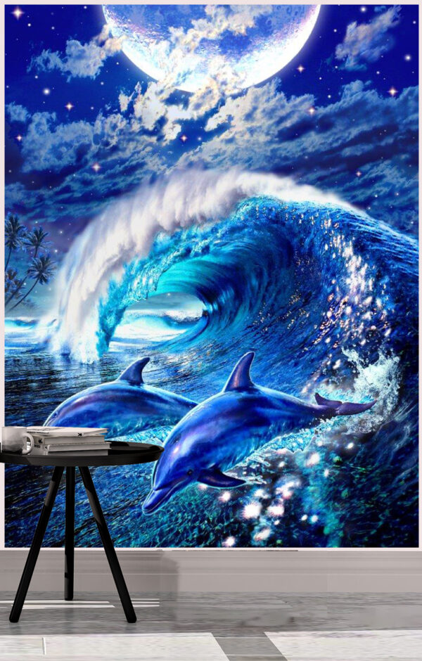 Adrian Chesterman's Moonlight Tryst Wall Mural - Image 2