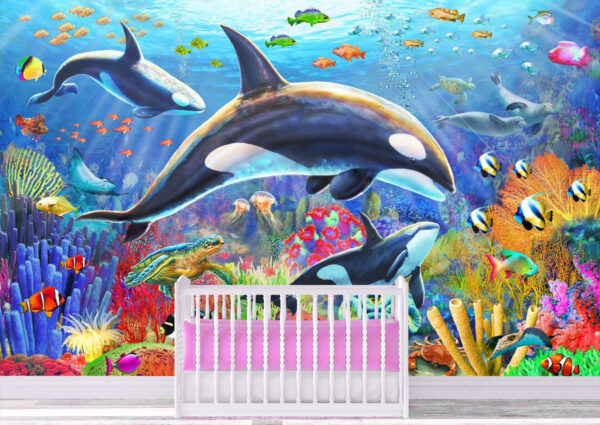 Adrian Chesterman's  Orca Fun Wall Mural - Image 2