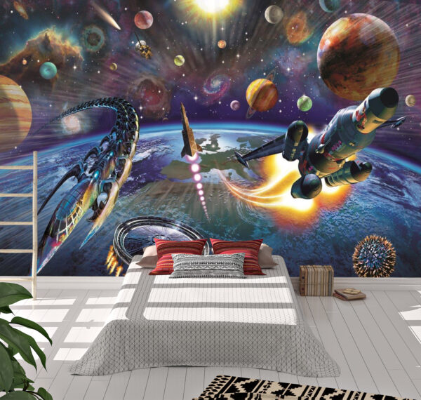 Adrian Chesterman's Outer Space Wall Mural - Image 2