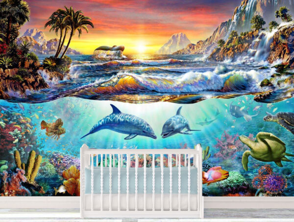 Adrian Chesterman's Paradise Bay Wall Mural - Image 2