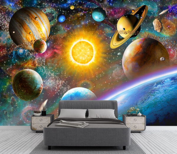 Adrian Chesterman's Solar System Wall Mural - Image 2