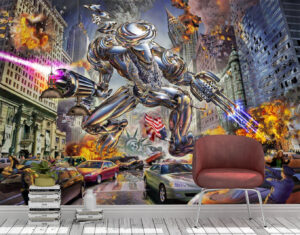 Adrian Chesterman's The Ladenator Wall Mural