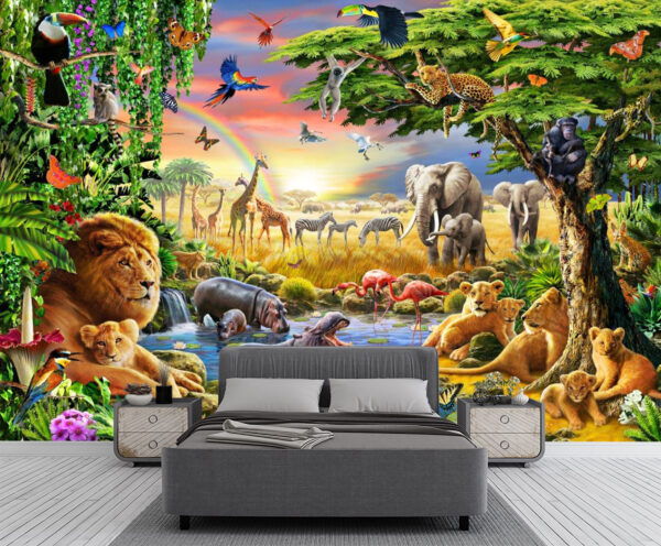 Adrian Chesterman's Waterhole Wall Mural - Image 2