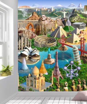 Wonders of the world, Wall mural Ideas, 7 Wonders