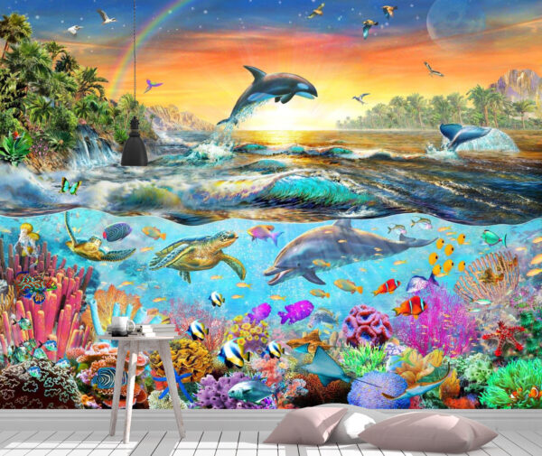 Adrian Chesterman's Tropical Paradise Wall Mural - Image 2