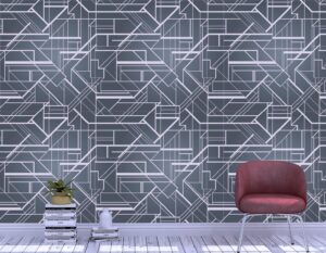 Art deco geometric pattern Wall Mural