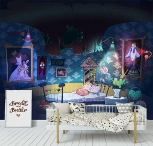 Beautiful Alice in Wonderland Wall Mural