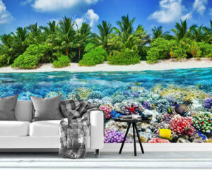 Beautiful Tropical Island Wall Mural