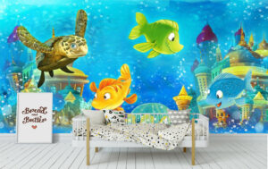 Beautiful Underwater Animals Wall Mural