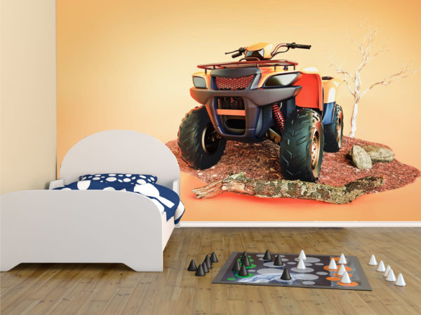 Big Orange ATV Wall Mural