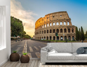 Bright Colosseum Wall Mural