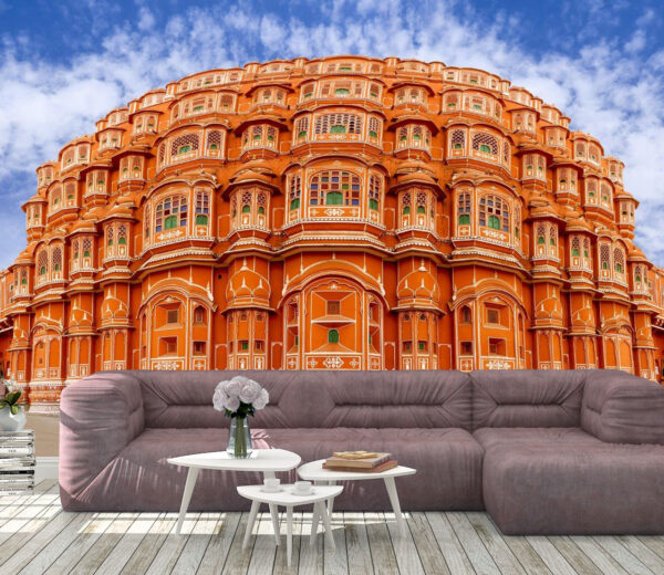 Bright Hawa Mahal Jaipur Wall Mural