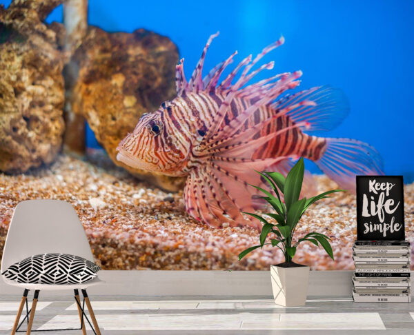 Bright Lion Fish Wall Mural