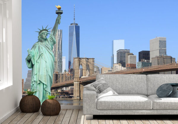 Bright The Statue of Liberty Wall Mural