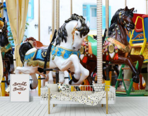 Colorful Carousel Wall Mural