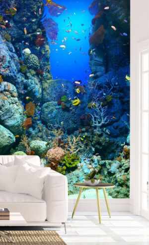 Colorful Coral Reef & Fishes Wall Mural
